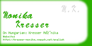 monika kresser business card